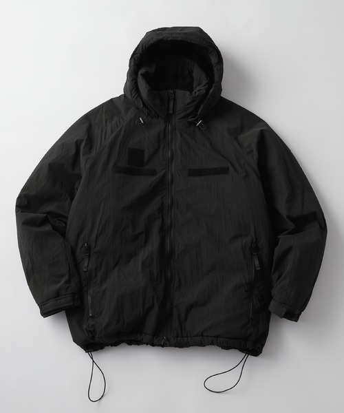 2WAY 撥水ナイロン ビッグシルエット ミリタリーショート中綿