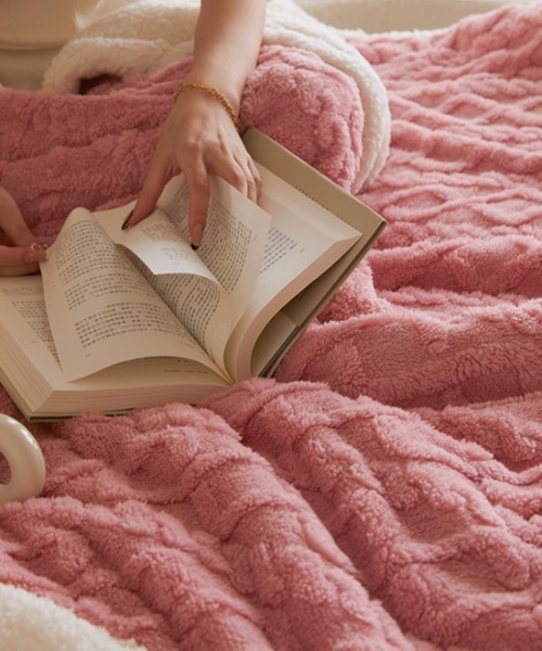 セール】ケーブル編みブランケット（ブランケット）｜SHEPP（シープ