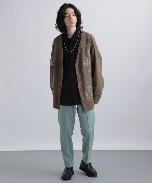 HARE（ハレ）の「ボタニカルシシュウカーディガン(HARE)（カーディガン