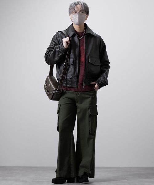 CLEL（クレイル）の「【CLEL】Cow Leather G-1 Blouson / 牛革