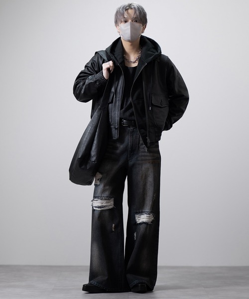 CLEL（クレイル）の「【CLEL】Cow Leather G-1 Blouson / 牛革