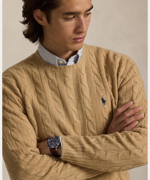 POLO RALPH LAUREN（ポロ ラルフ ローレン）の「ケーブルニット ウール