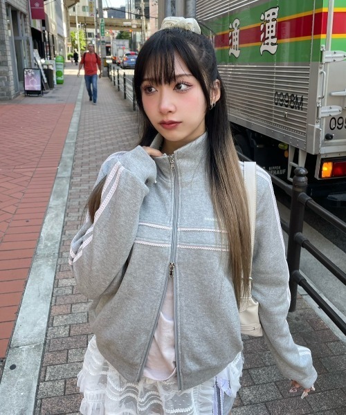 CRANK（クランク）の「【CRANK】LACE LINE TRACK JACKET（ジャージ