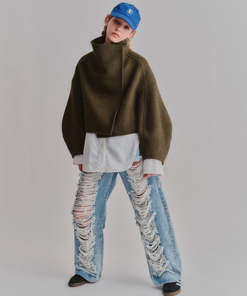 led.tokyo（レッドトウキョウ）の「【led.tokyo】HIGH NECK WOOL SHORT