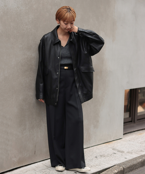 セール】Leather Like ブルゾン（ブルゾン）｜Plage（プラージュ）の