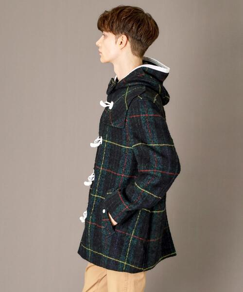 セール】タータンチェック ダッフルジャケット（ダッフルコート