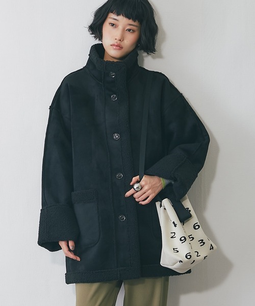 フェイクムートンスタンドコート（ムートンコート）｜ANOTHER S