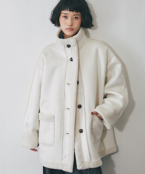 フェイクムートンスタンドコート（ムートンコート）｜ANOTHER S