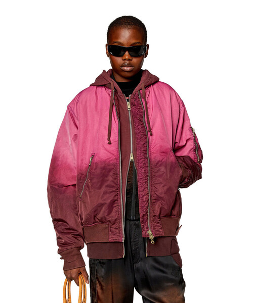 DIESEL（ディーゼル）の「レディース ナイロンジャケット ブルゾン