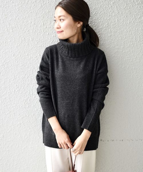 セール】ウールカシミヤタートルネックプルオーバー◇（ニット