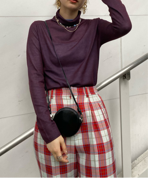 Ameri（アメリ）の「CHAMBRAY LIKE 2WAY KNIT（Tシャツ/カットソー