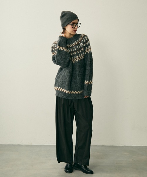 nordic over knit / ノルディックオーバーニット（ニット/セーター
