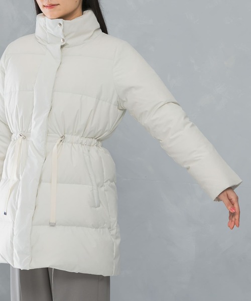 セール】撥水スタンドミドルダウンコート（ダウンジャケット/コート