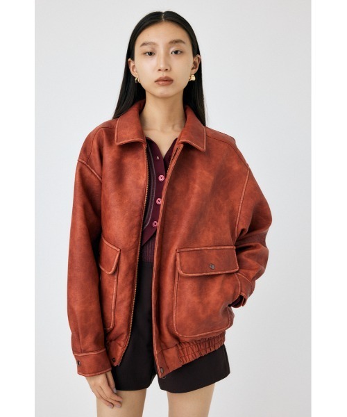 MOUSSY（マウジー）の「F/LEATHER A-2 FLIGHT ジャケット（その他