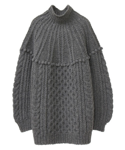CLANE（クラネ）の「ARCH CABLE HAND KNIT（ニット/セーター）」 - WEAR