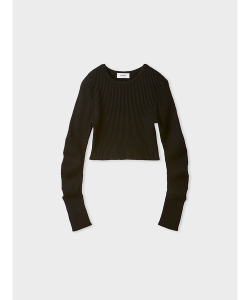 MIESROHE（ミースロエ）の「ウェーブスリーブRIBニット（ニット