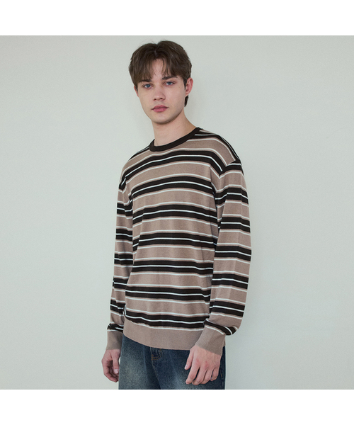 セール】オールウェイズハウルストライプニット_2カラー(WC25-KN07