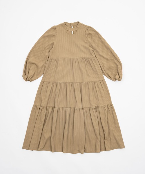 Drape long tiered onepiece/ドレープロングティアードワンピース