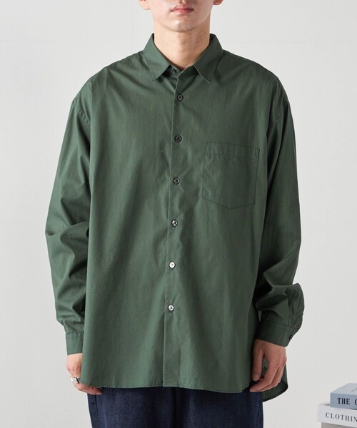 セール】SHIPS any: オーバーサイズ レギュラーカラー 長袖 シャツ