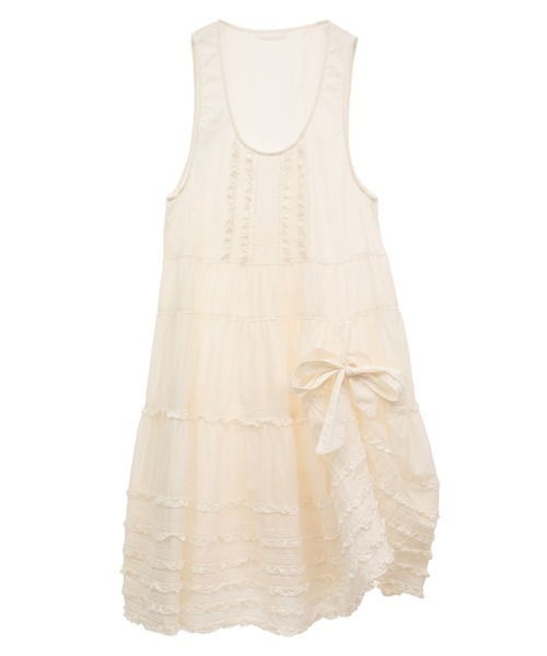 PINK HOUSE（ピンクハウス）の「たくし上げリボン付きジャンパー