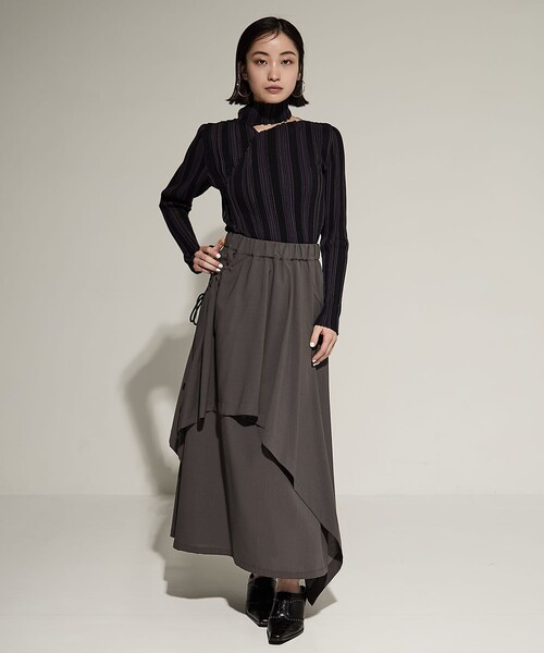 UJOH/ウジョー】《STUDIOUS別注》Rondom Hem Gathered Skirt/ランダム