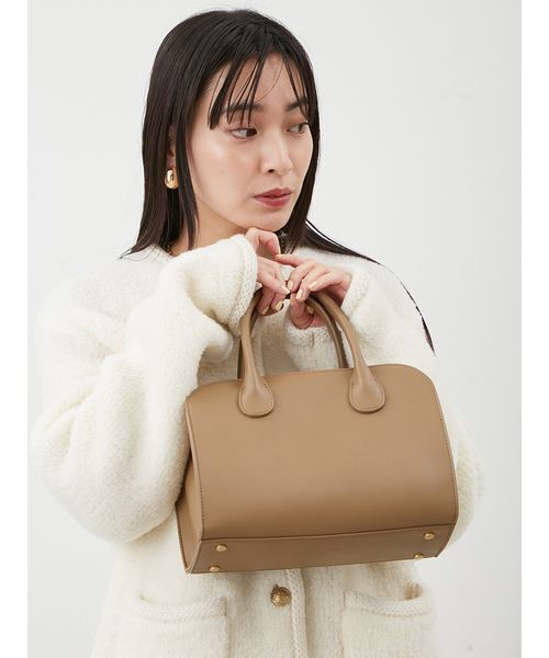 セール】巾着付きボストンショルダーバッグ（ショルダーバッグ）｜Mila