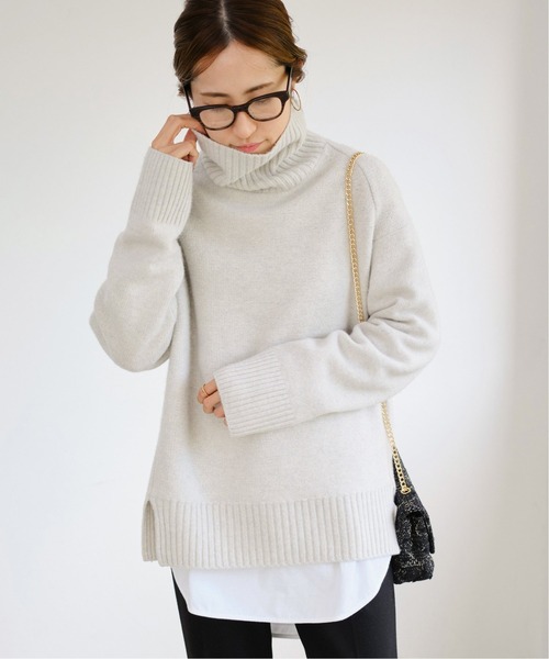 FRAMeWORK（フレームワーク）の「ウールカシミヤタートルロングプル