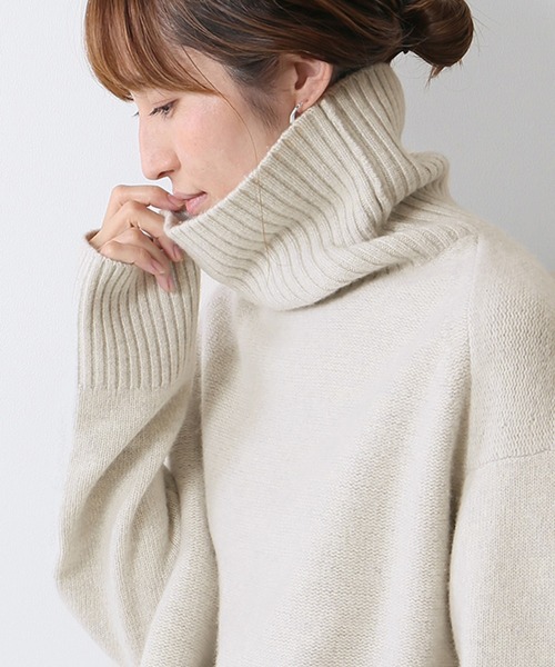 FRAMeWORK（フレームワーク）の「ウールカシミヤタートルロングプル