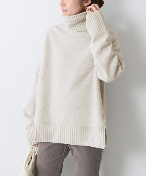 FRAMeWORK（フレームワーク）の「ウールカシミヤタートルロングプル