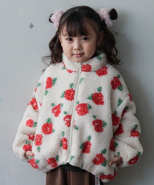 セール】【aBity select./アビティセレクト】花柄ボアジャケット