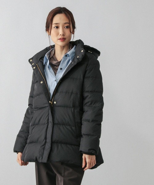 セール】ウツクシルエット撥水ダウンコート/497165（ダウンジャケット