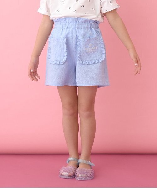 セール】【セットアップ可能】フリルポケット付きショートパンツ