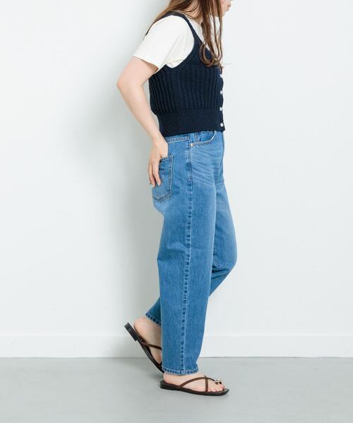 34サイズ/低身長向けも展開』ワイドテーパードデニム（デニムパンツ