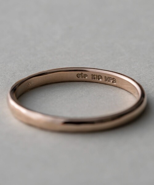 ete（エテ）の「○K10MPG ペア ダイヤモンド クラフト リング（リング