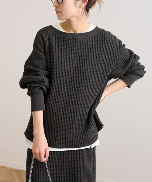 FRAMeWORK（フレームワーク）の「ヘビーワッフル2WAYプルオーバー（T