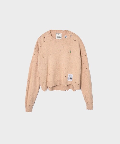 MIHARA YASUHIRO/ミハラヤスヒロ】DISTRESSED KNIT PULLOVER（ニット