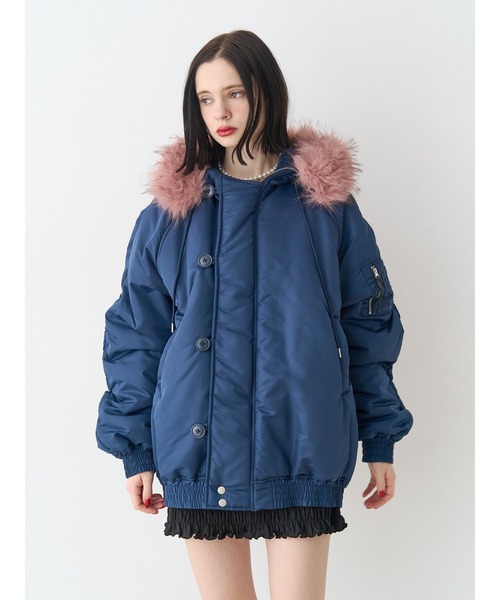 セール】ルーズN-2Bブルゾン ファーフード付き（ブルゾン）｜jouetie