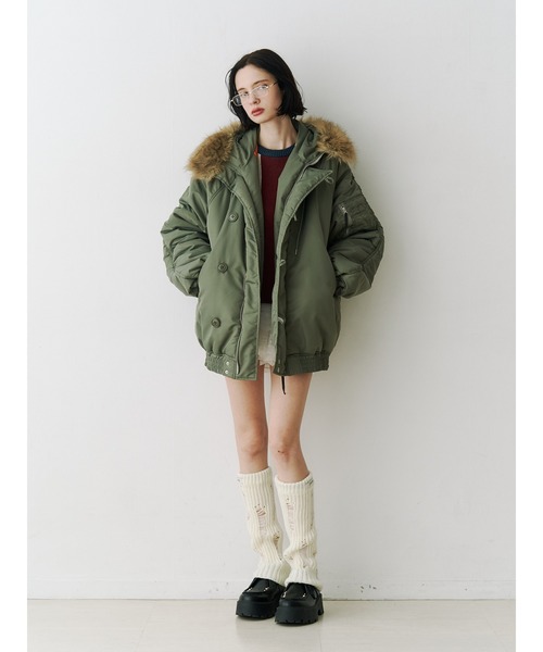 セール】ルーズN-2Bブルゾン ファーフード付き（ブルゾン）｜jouetie