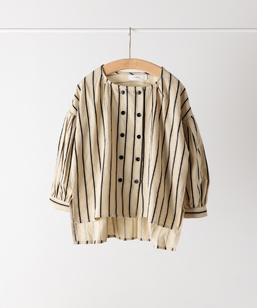 リンクコーデ】ガールズランダムストライプセットアップ（セットアップ