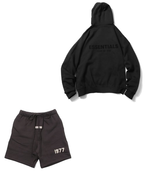 FOG ESSENTIALS/エッセンシャルズ HOODIE & SWEAT SHORTS セットアップ