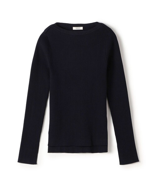 コットンリブ ボートネックプルオーバー（ニット/セーター）｜MACPHEE