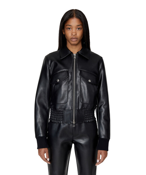 DIESEL（ディーゼル）の「レディース ジャケット フェイクレザー