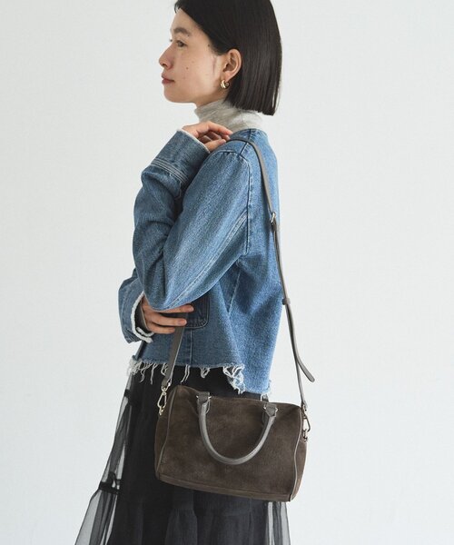 russet（ラシット）の「スエード2WAYミニボストンバッグ（ボストン