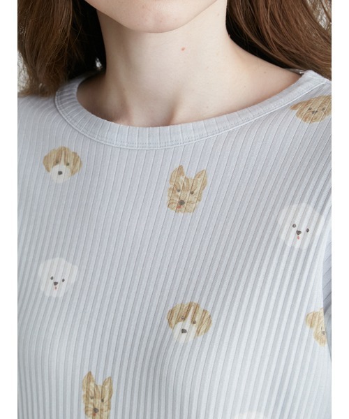 gelato pique（ジェラートピケ）の「メレンゲドッグ柄プルオーバー