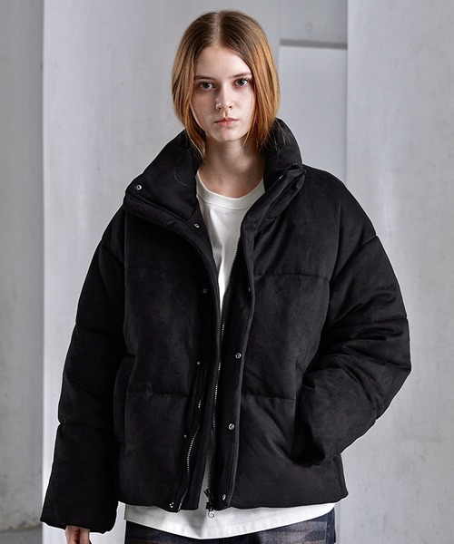 セール】【CLEL】Volume Highneck Short Padded Jacket/ボリューム