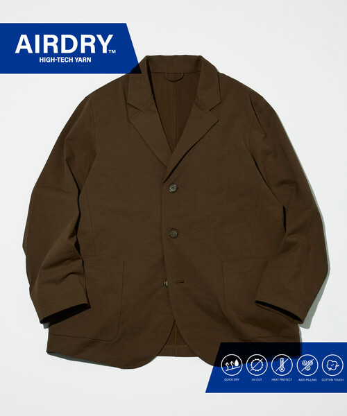 AIRDRY HIGH TECH YARN エアドライ テーラードジャケット セットアップ