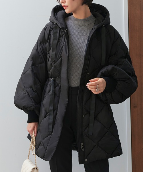 ファイバーライトサーモ・ボリュームスリーブキルティングコート