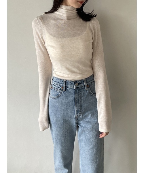 SNIDEL（スナイデル）の「バックオープンシアーニットプルオーバー