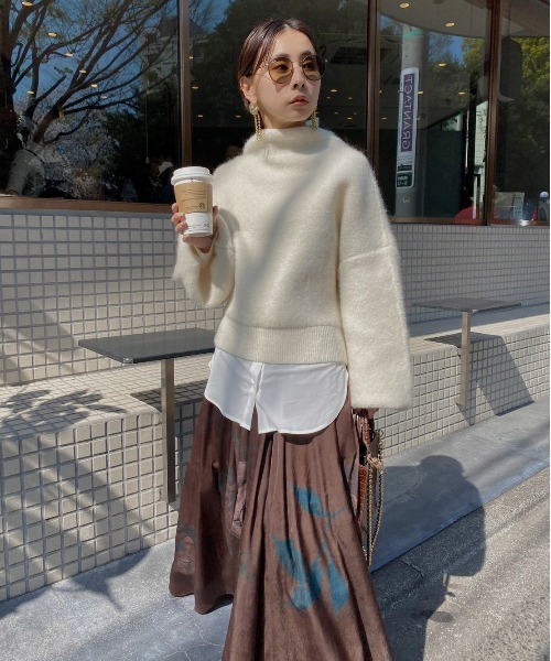 Ameri（アメリ）の「MILD ROUND KNIT（ニット/セーター）」 - WEAR