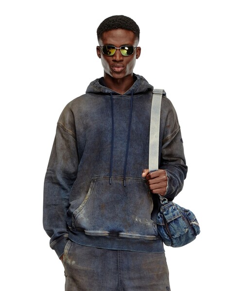 セール】メンズ スウェット パーカー デニム（パーカー）｜DIESEL